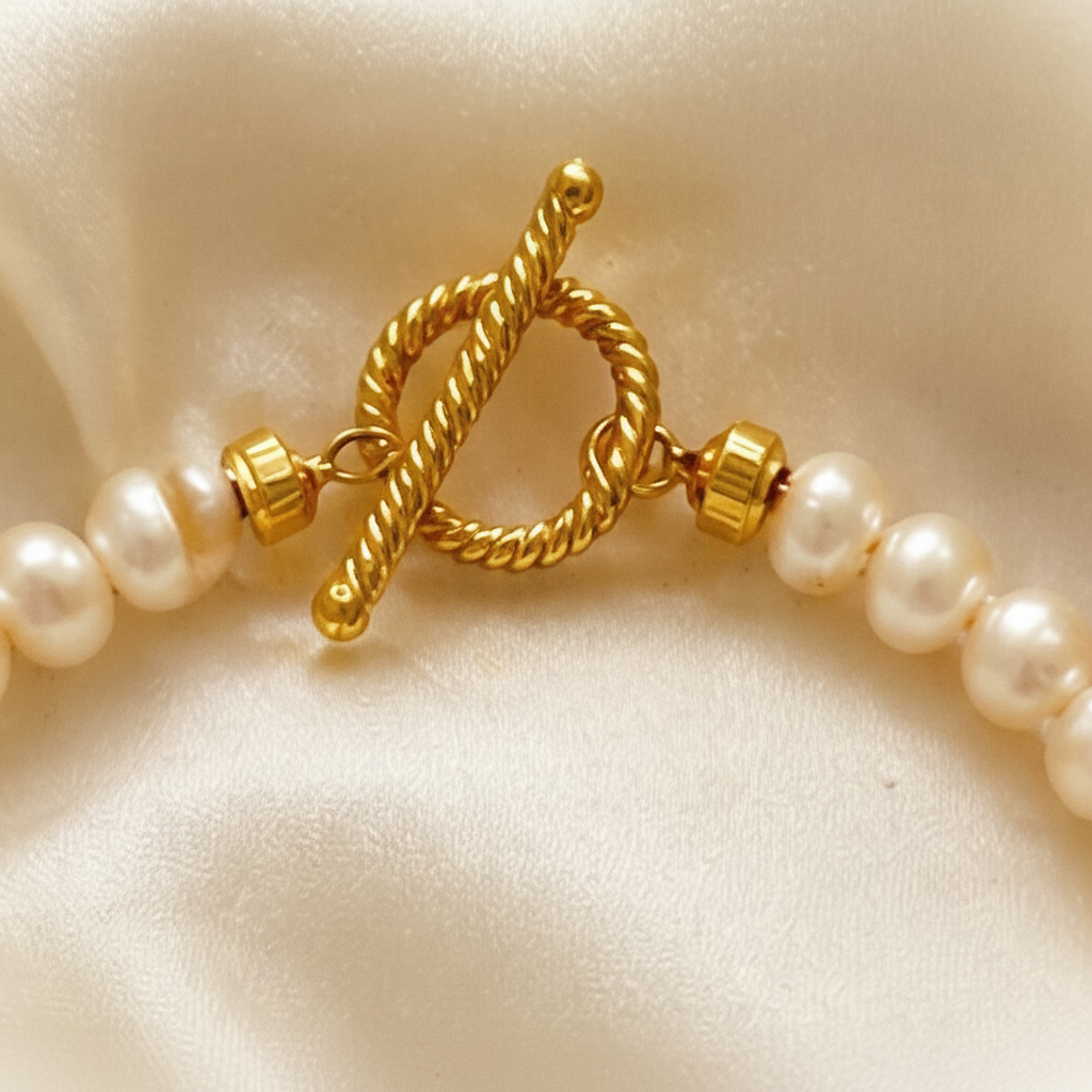 Montecito One-of-a-Kind Malachite Baroque Pearl Necklace