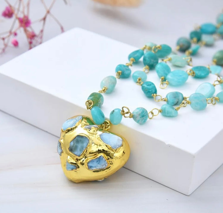 Gemstones - Aquamarine & Larimar