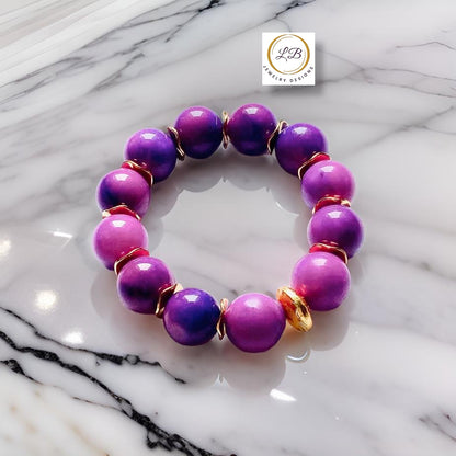 Purple Sugilite Statement Bracelet
