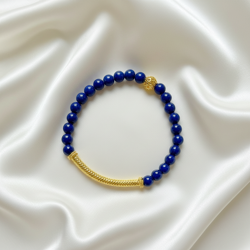 Capri Cobalt Lapis & Gold Vermeil Resort Bracelet