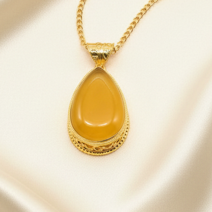 Capri Butterscotch Baltic Amber & Pearl Luxe Necklace and Bracelet Set