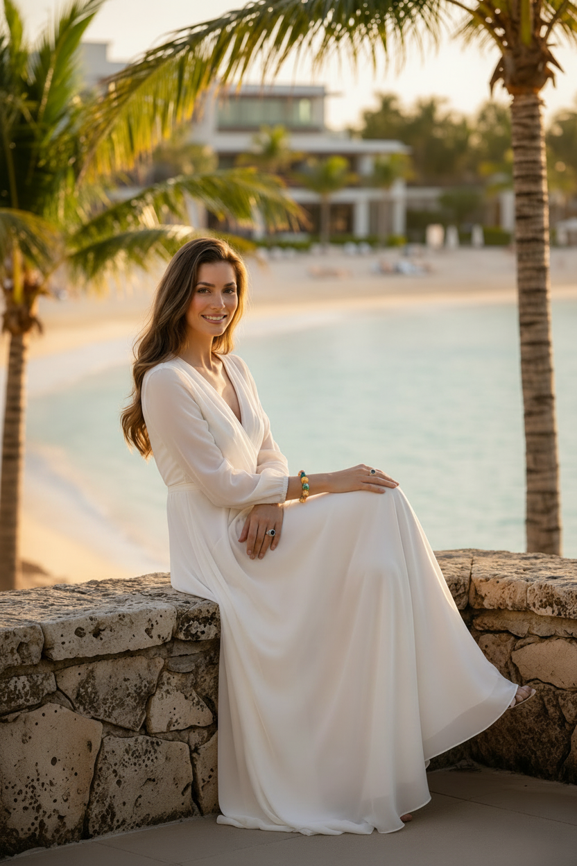 Montecito Riviera Gemstone & Gold Vermeil Statement Bracelet | Limited Edition Coastal Luxury