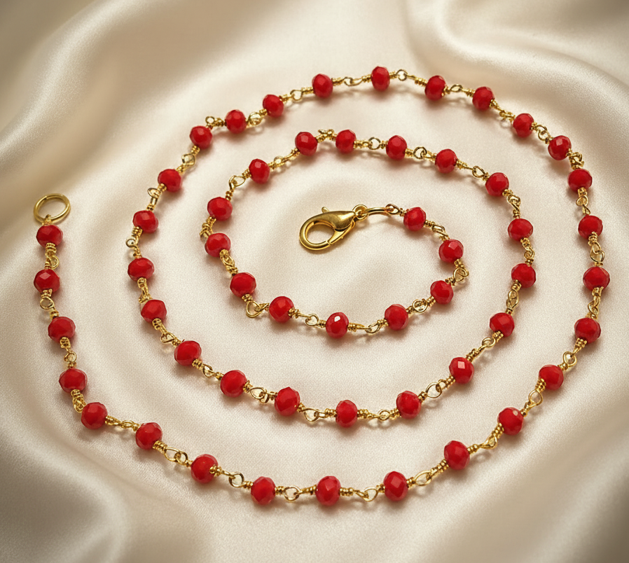 Capri Rosso Coral & Pearl Jewelry Set - Luxury Resort Necklace, Earrings & Bracelet