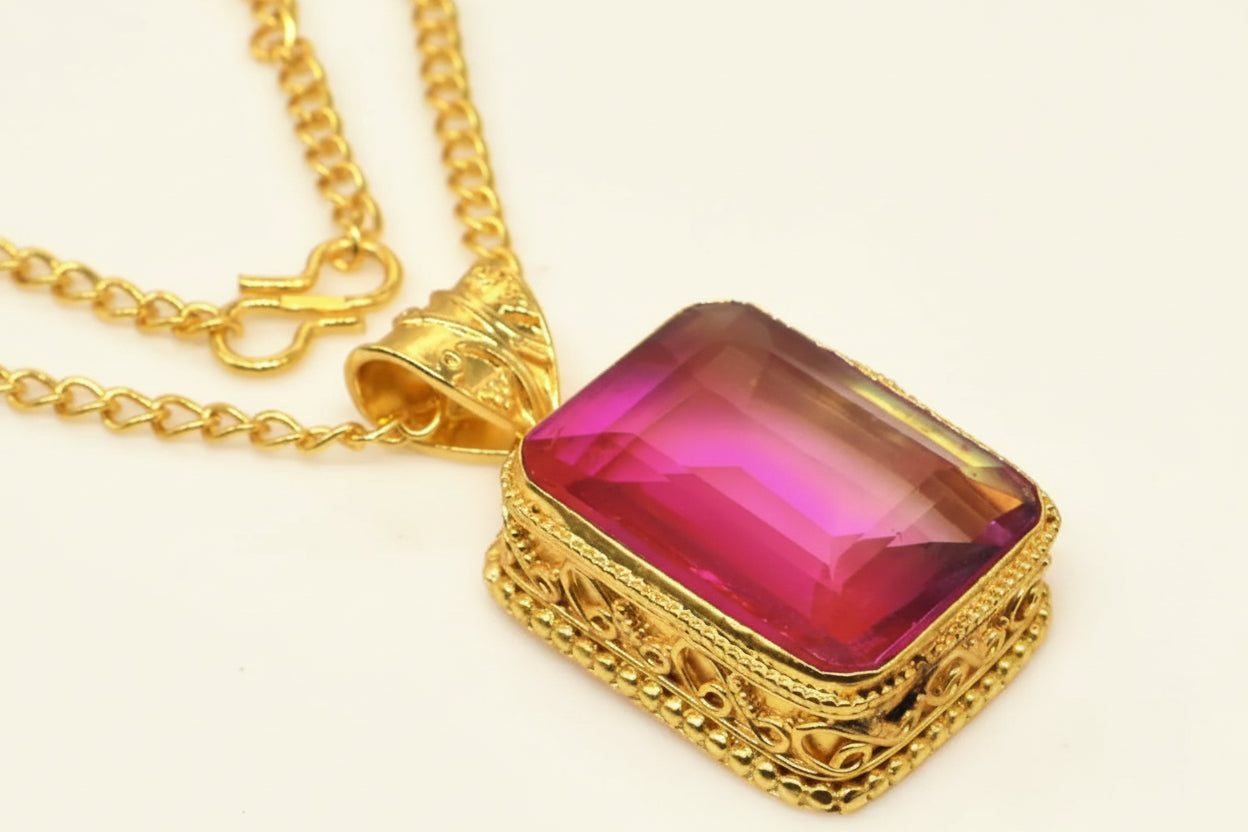 Capri Aurora Tourmaline Necklace & Bracelet Set - Luxury Resort Jewelry